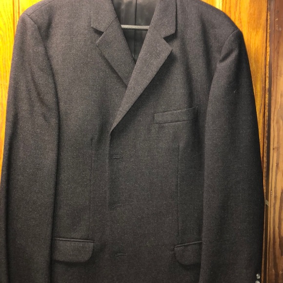 Braun Hamburg Men’s Black Charcoal 3PC Suit